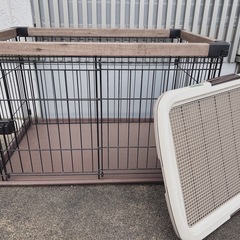 ファープラストの犬小屋＋ケージ＋トイレ＋おまけの画像
