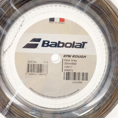 【未使用】バボラ RPM ラフ 硬式 テニス ストリング ガット 200m RPM ROUGH 125 ダークグレー 243140 BABOLAT 1.25mmの画像