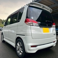 月々1.1万円〜分割払い可❗️車検2年付き！大人☆SUZUKI ソリオバンディット☆ステアリングスイッチ付き☆Bluetooth対応ナビ付き☆走行中DVD見れます☆両側電動スライドドア☆純正アルミ☆ドライブレコーダー付きのフル装備‼️の画像