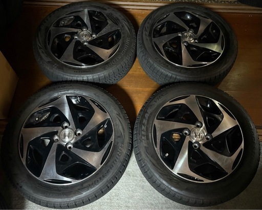 165/60R15 ホンダ純正ホイール付き ブリヂストンVRX2 タイヤホイールセット4本