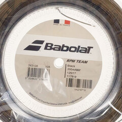 【未使用】バボラ RPM TEAM チーム 125 硬式 テニス ストリング ガット ロール 200m ブラック 243108 BABOLAT 1.25mmの画像