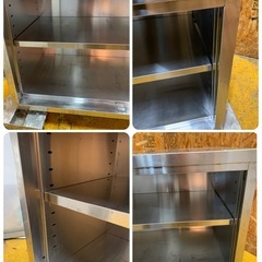 N(7702) ステンレス キャビネット 作業台 W1200D600H800 扉欠品 飲食店 業務用 直接引き取り歓迎 大阪の画像