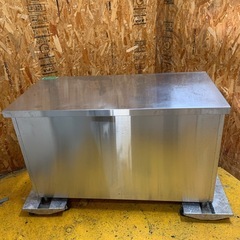 N(7702) ステンレス キャビネット 作業台 W1200D600H800 扉欠品 飲食店 業務用 直接引き取り歓迎 大阪の画像