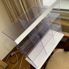 レトロ 展示用スケルトンクリアーアクリルケース9口42x16.5x39cmの画像