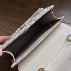 GRL グレイル ホワイト バッグ 手持ち ハンドバッグ ショルダーバッグの画像