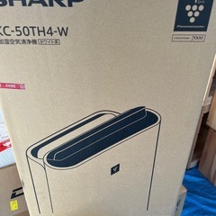 【美品　ほぼ未使用品】シャープ　加湿空気清浄機 KC-50TH4-Wの画像