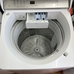 「安心の1年保証付。【全自動洗濯機 Panasonic NA-FA8H1 8.0kg 2022年製】取りに来れる方限定。」の画像
