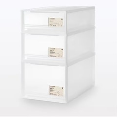 無印良品 【２個セット】ポリプロピレン衣装ケース（小・引き出し式)／美品 の画像