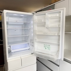 【超美品‼️】パナソニック 2021年製 406Lノンフロン冷凍冷蔵庫 自動製氷 ナノイー 微凍結パーシャル ハーモニーホワイト♪の画像