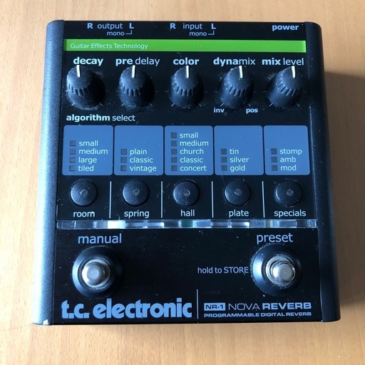 tc electronic nova reverb ギターエフェクター　リバーブ