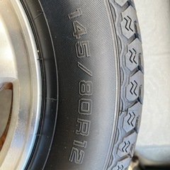 バモス 純正アルミホイール　12インチ　バントラタイヤ　エブリィ　アトレー　ハイゼット の画像