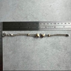【極美品】オールドティファニー ハート コンビ ブレスレット シルバー ゴールドの画像