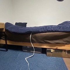 無印良品　シングルベッドフレームの画像