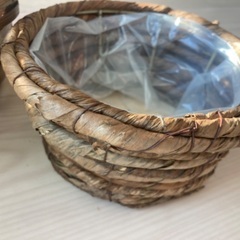 フラワーアレンジメント用カゴ（大小２個セット）の画像