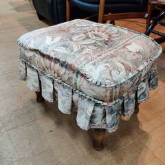 【愛品倶楽部柏店】飛騨産業 ロッキングチェア&オットマン 穂高 キツツキマーク 布日焼け&座ゴム劣化有り 現状要確認!!の画像