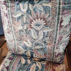 【愛品倶楽部柏店】飛騨産業 ロッキングチェア&オットマン 穂高 キツツキマーク 布日焼け&座ゴム劣化有り 現状要確認!!の画像