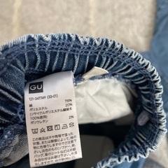 GU デニム3本セット　130cmの画像