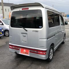 ◇アトレーワゴン　カスタムターボRS◇　◇禁煙車　ターボ　4WD　タイミングベルト交換済み　　メモリーナビ　TV　ETC　HID　キーレス　電動格納ミラー　フォグランプ　左側オートクロージャ-スライドドア　純正13インチアルミホイール◇の画像