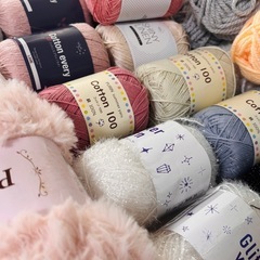 毛糸＋編み針セット 大特価の画像