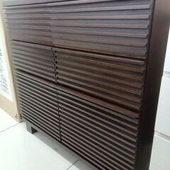 ★リユースのサカイ日立店★HJ8405 a.flat チェスト ダークブラウン H85×D40×W85 クリーニング済み の画像
