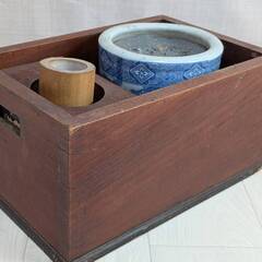 -煙草盆 検索:茶道具 火皿 煙草 煙管 幅32 奥行22 高さ18㌢位の画像