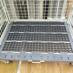 中古品 カゴ台車 カゴ車 セキュリティタイプ 中板付 W1100×D850×H1730mmの画像