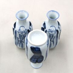 中古 仙人柄 徳利×3個 猪口×8個 セット 合計11点 酒器 飲食店 飲み屋 札幌市 清田区 平岡の画像