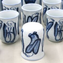 中古 仙人柄 徳利×3個 猪口×8個 セット 合計11点 酒器 飲食店 飲み屋 札幌市 清田区 平岡の画像