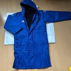 ⚽️adidasベンチコート(130)ネックウォーマーセットの画像