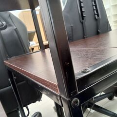 ★リユースのサカイ日立店★HJ8412  パソコンデスク ダークブラウン H121×D50×W111 クリーニング済み の画像