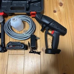 訳あり❗️ 高圧洗浄機　高圧洗浄器　電動高圧洗浄器　24Vバッテリー付き
の画像