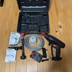 訳あり❗️ 高圧洗浄機　高圧洗浄器　電動高圧洗浄器　24Vバッテリー付き
の画像