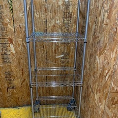 N(7704) タニコー エレファントシェルフ ラック 4段 W600D450H1760 キャスター付き 店舗 飲食店 業務用 直接引き取り歓迎 大阪の画像