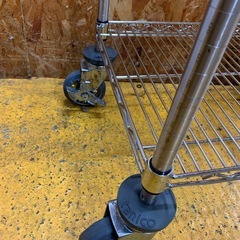 N(7704) タニコー エレファントシェルフ ラック 4段 W600D450H1760 キャスター付き 店舗 飲食店 業務用 直接引き取り歓迎 大阪の画像