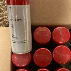  ９本　アクリルスプレー　レッドの画像