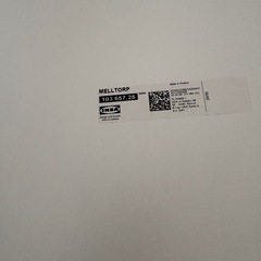 IKEA VIHALS ホワイトテーブル 74x74cmの画像