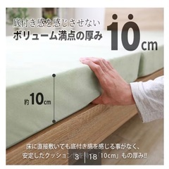 ニトリ 高反発三つ折りマットレス　セミダブルの画像