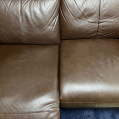 ◎ブラックフライデーセール  ニトリ電動ソファー 合皮ブラウン
の画像