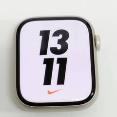 Apple Watch Nike Series 7/GPS/45mm/A2474/スターライト〈MKNA3J/A〉の画像
