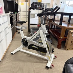 【超美品‼️】HAIGE(ハイガー) スピンバイク エアロバイク フィットネスバイク 液晶メーター ホワイト♪の画像