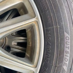 145/80R13タイヤホイールの画像