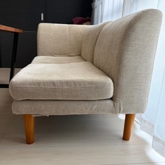 ダイニング4点セット（テーブル&ソファ3点） ベージュの画像