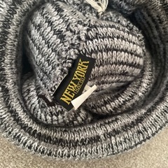 ニット帽　メンズ　グレーの画像