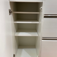 【来店いただける方限定】レンジボード スライド2枚扉【トレファク摂津店】の画像