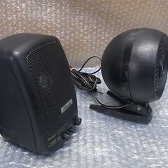 手元スピーカー(モノラルタイプ)　アンプ付き１台、アンプ無し1台のセットの画像