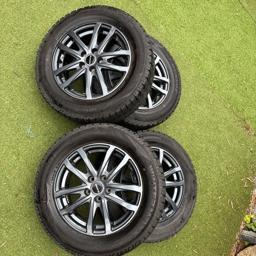 取引先確定。美品195／65／15スタッドレスタイヤ! ホイール付き