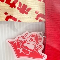 新品 未開封 ノベルティ しまむら ホカロン アクリルキーホルダー付き ミニトートバッグの画像