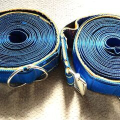 【引取限定】PPループベルト 6.0m 角カン付ベルト 2本セット 簡単脱着 持ち手用ベルト DTW-60Yの画像