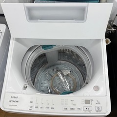 【ドリーム川西店限定】☆ジモティー見たよ割引☆ 7kg洗濯機 ヒタチ BW-G70H 2023  クリーニング済み 【2125560000035240 】の画像