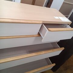 ★リユースのサカイ水戸店★NITORIチェストクリーム＆ベージュH124×D42.5×W100クリーニング済みMT6405の画像